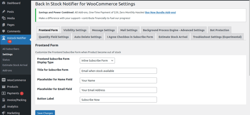 Back In Stock Notifier for WooCommerce | WooCommerce Waitlist Pro screenshot 2