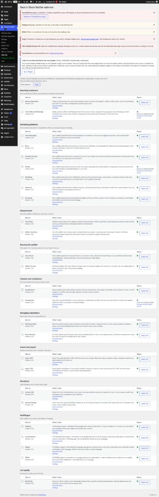 Bundle Add-ons - Back In Stock Notifier for WooCommerce screenshot 1