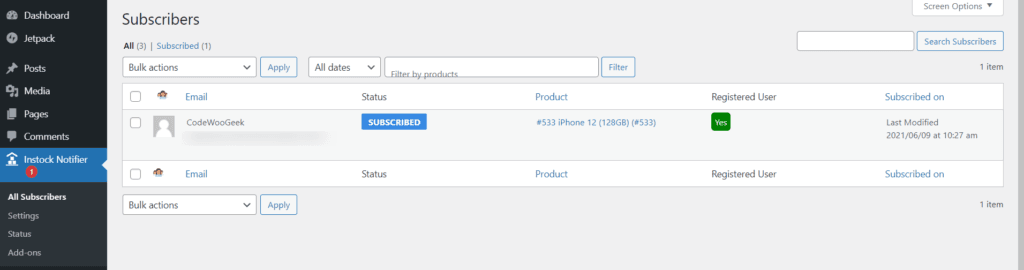 Track Sales - Back In Stock Notifier for WooCommerce screenshot 2