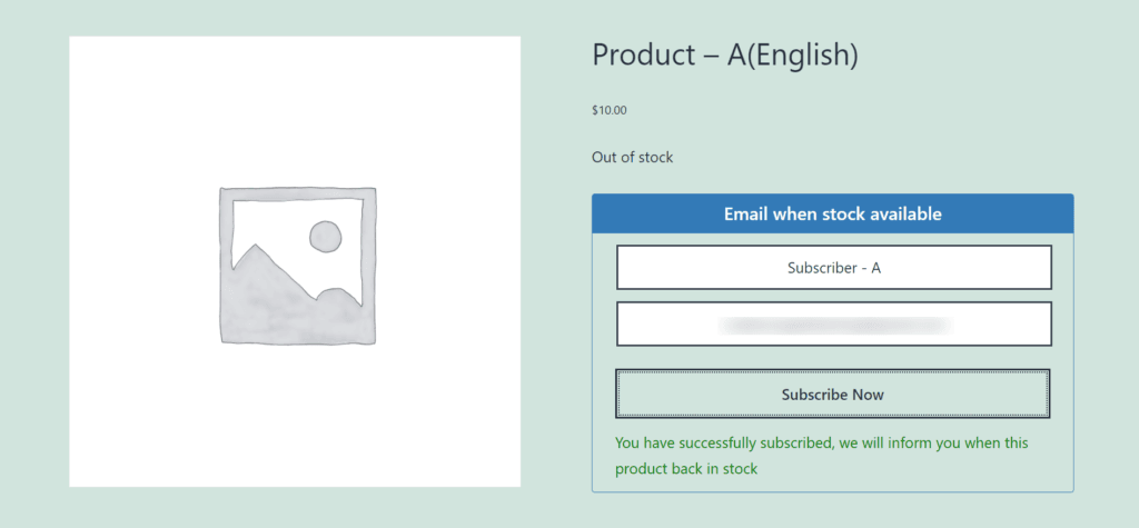 Polylang Add-on - Back In Stock Notifier for WooCommerce screenshot 1