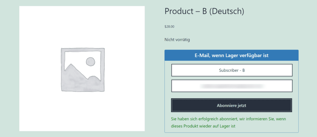 Polylang Add-on - Back In Stock Notifier for WooCommerce screenshot 2