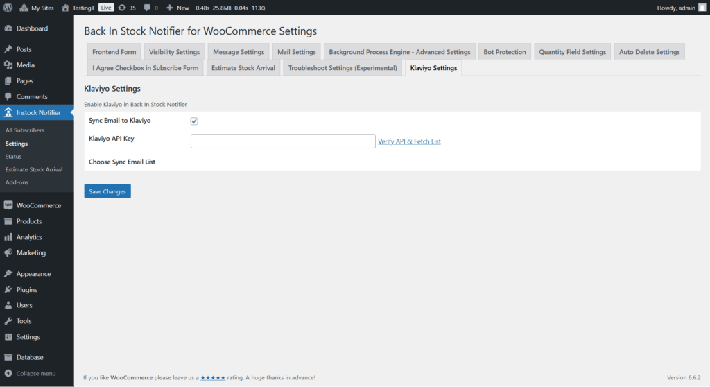 Klaviyo - Back In Stock Notifier for WooCommerce screenshot 2