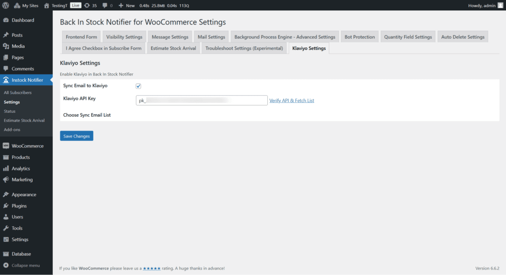 Klaviyo - Back In Stock Notifier for WooCommerce screenshot 3