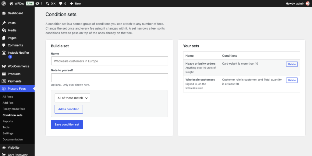 Plusero - Extra Fees for WooCommerce screenshot 3