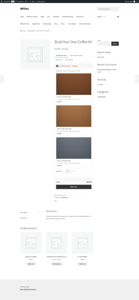 Kitero - Composite Products for WooCommerce screenshot 7