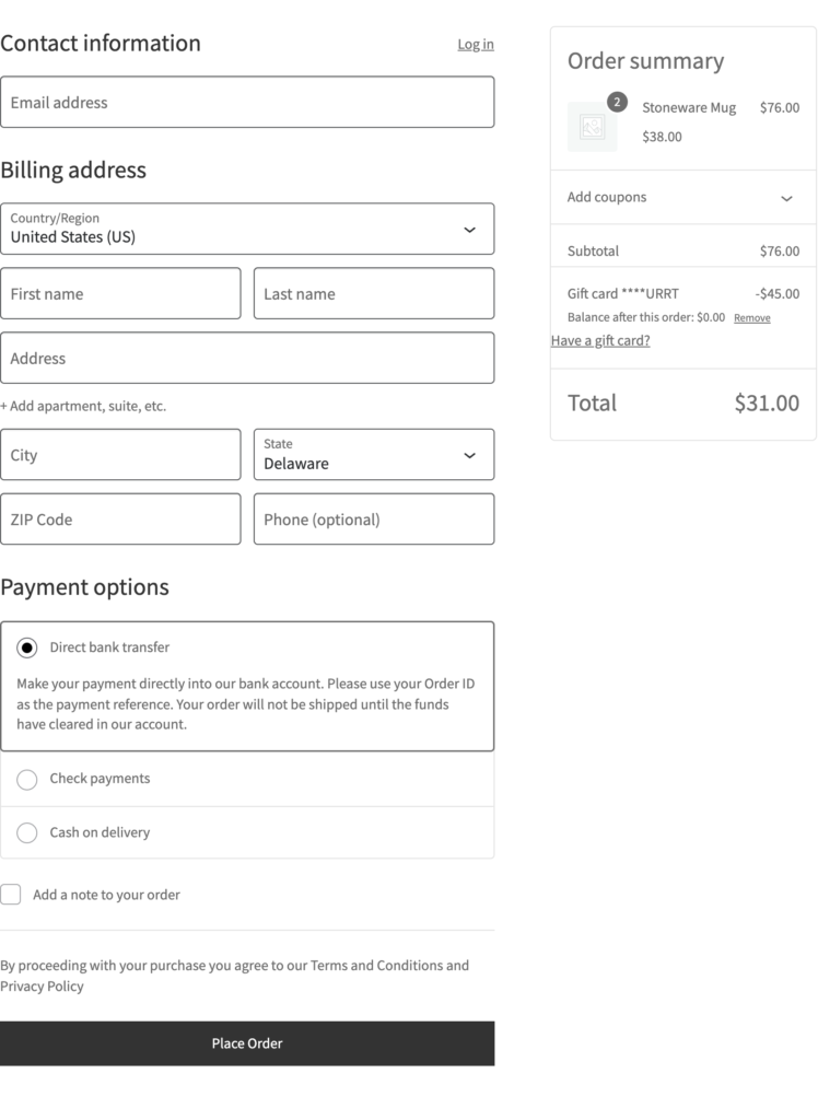 Presentero - Gift Cards for WooCommerce screenshot 3