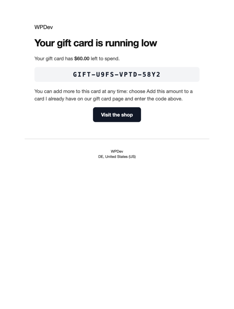 Presentero - Gift Cards for WooCommerce screenshot 8