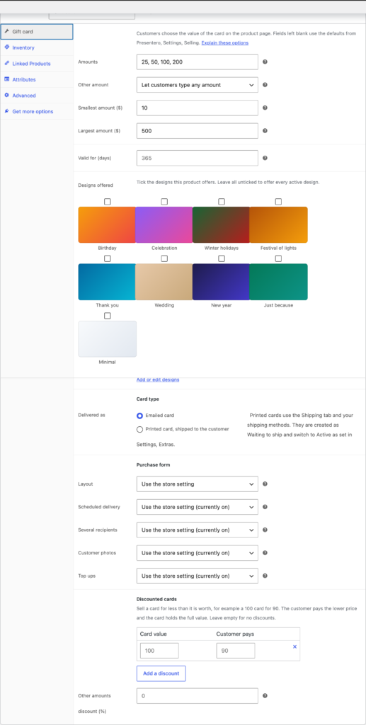 Presentero - Gift Cards for WooCommerce screenshot 23