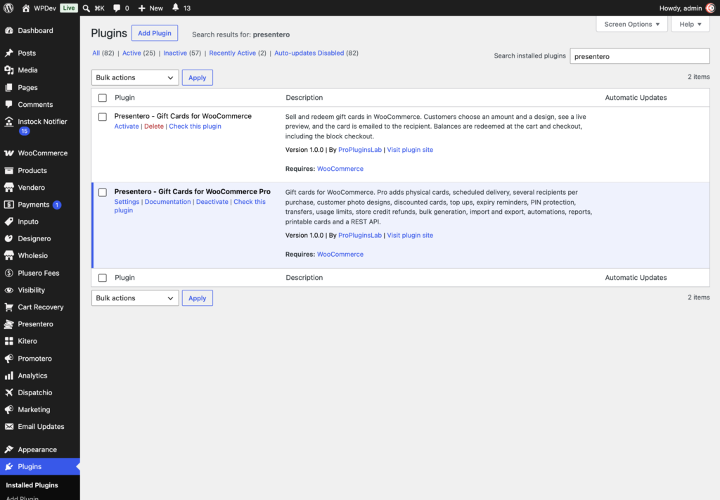 Presentero - Gift Cards for WooCommerce screenshot 26