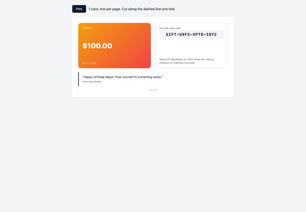 Presentero - Gift Cards for WooCommerce screenshot 27