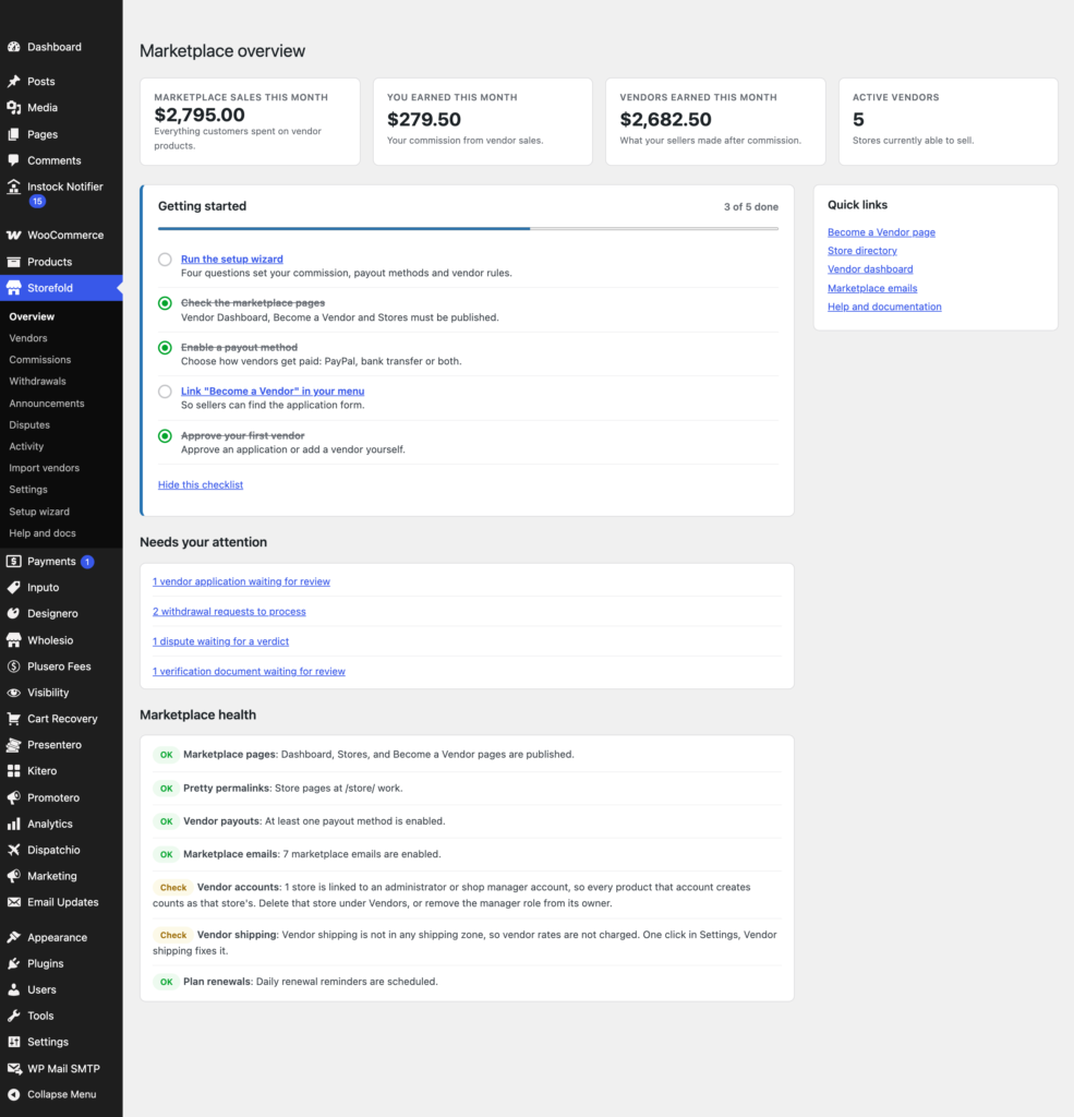 Storefold - Multivendor Marketplace for WooCommerce screenshot 1