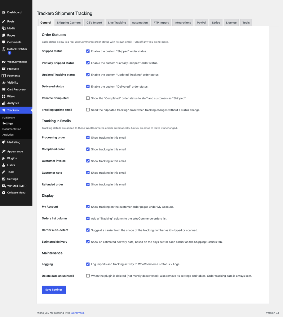 Dispatchio - Advanced Shipment Tracking for WooCommerce screenshot 2