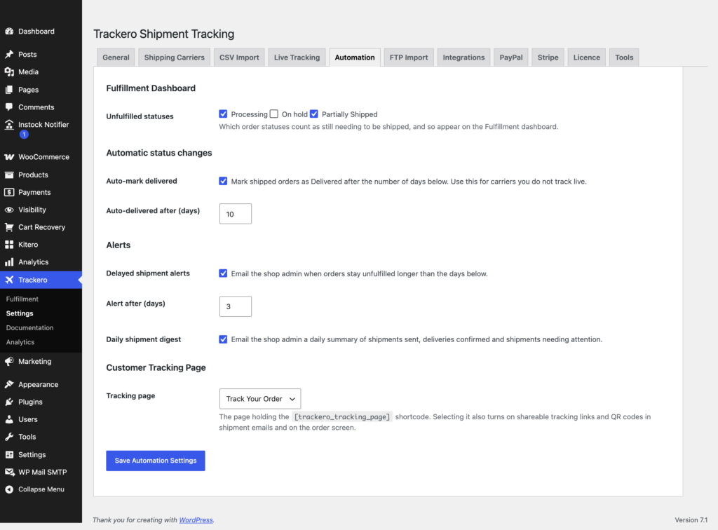 Dispatchio - Advanced Shipment Tracking for WooCommerce screenshot 4