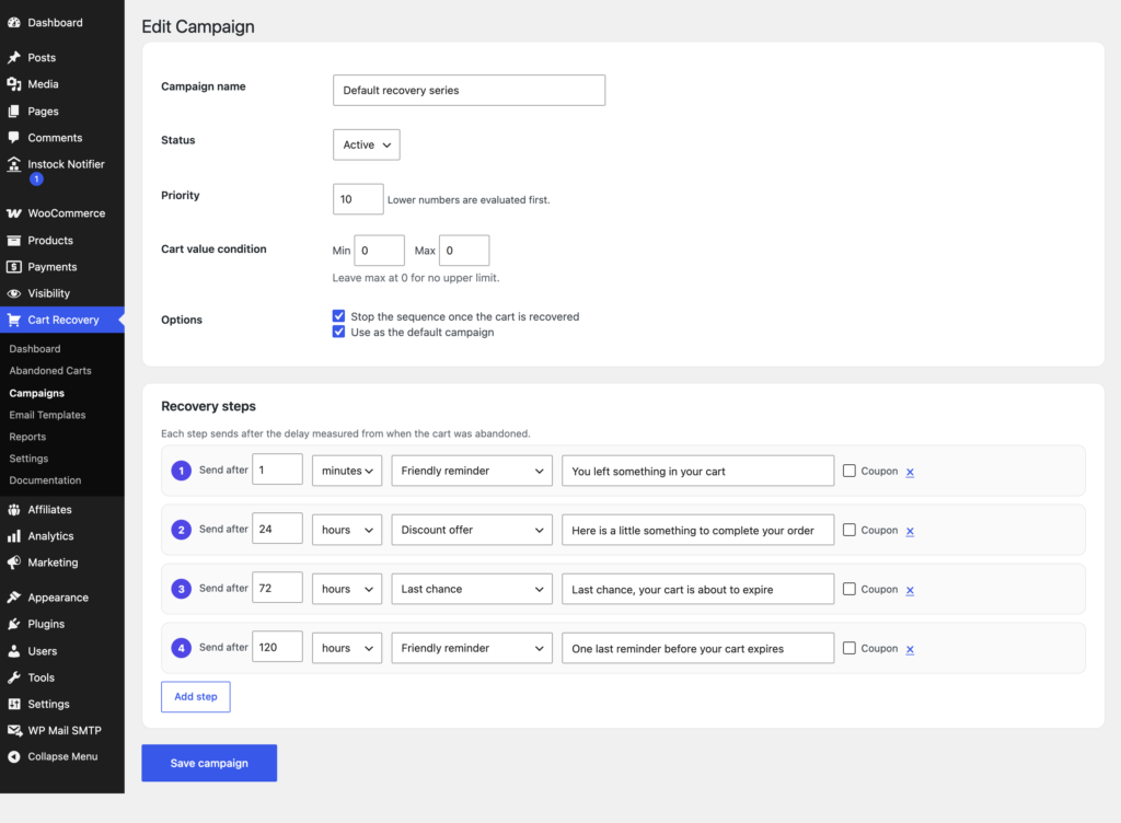 Recovero - Cart Abandonment Recovery for WooCommerce screenshot 6