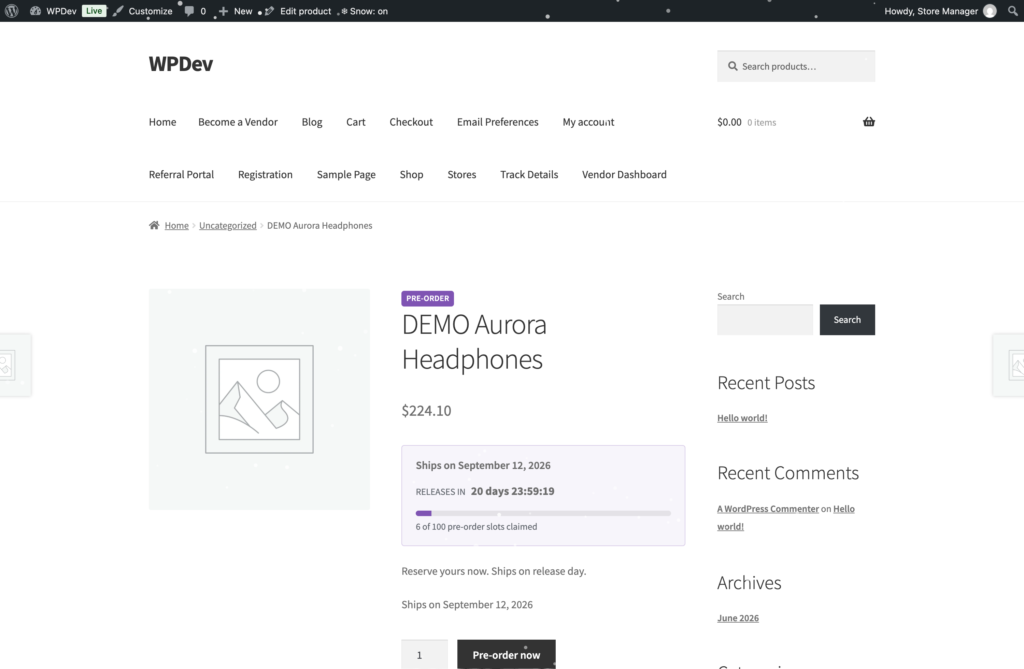 Anticipo - Pre-Orders for WooCommerce screenshot 8