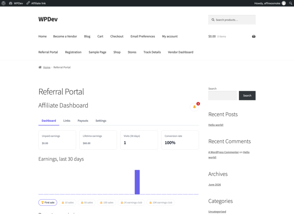 Affireo - Affiliates for WooCommerce screenshot 10