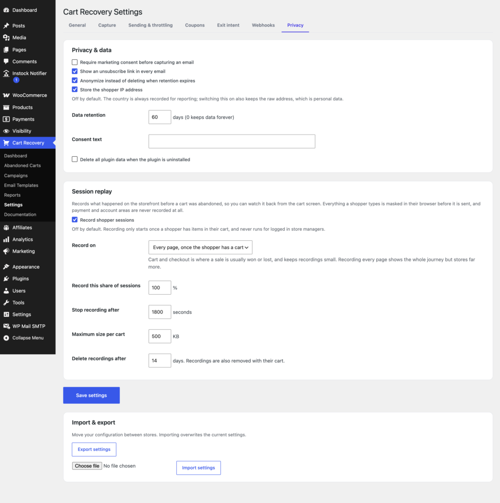 Recovero - Cart Abandonment Recovery for WooCommerce screenshot 15