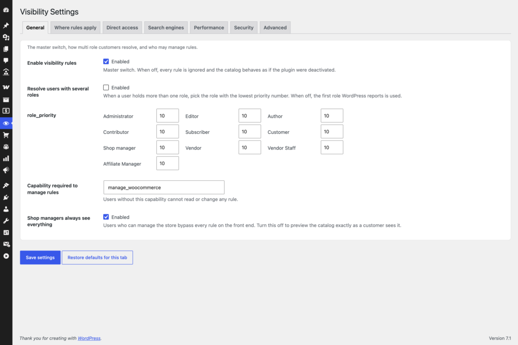 WooCommerce Hide Products screenshot 4
