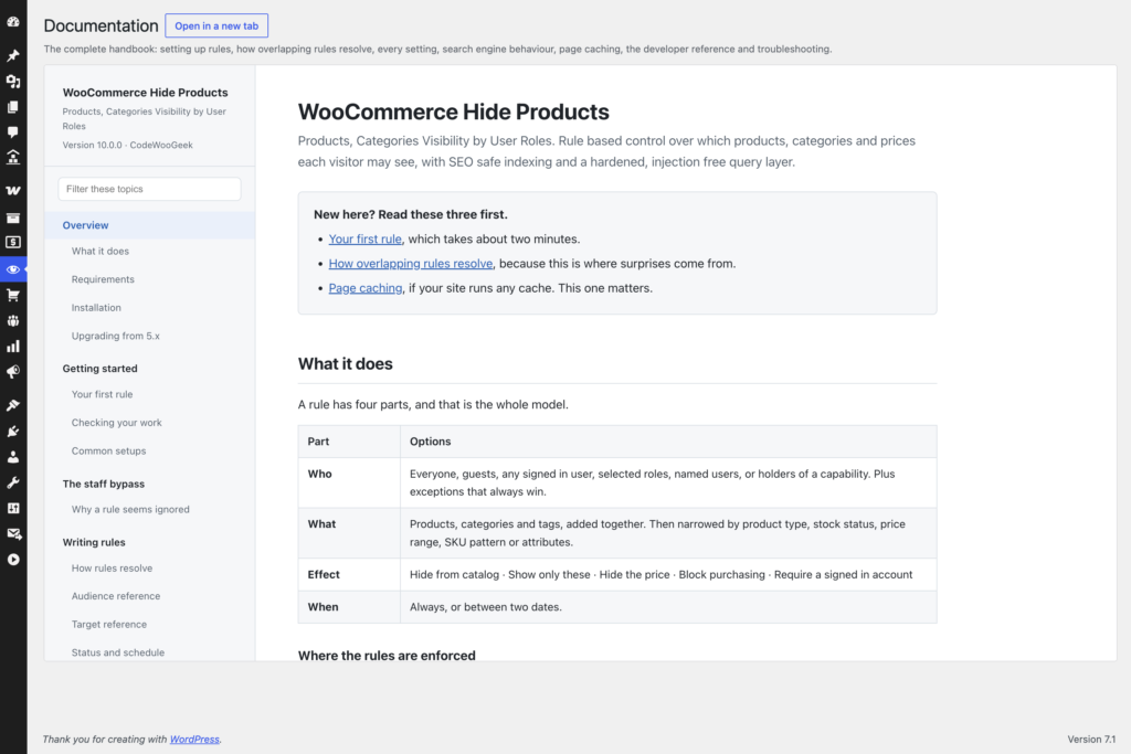 WooCommerce Hide Products screenshot 15