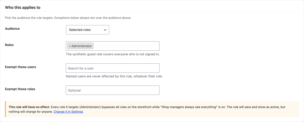 WooCommerce Hide Products screenshot 20