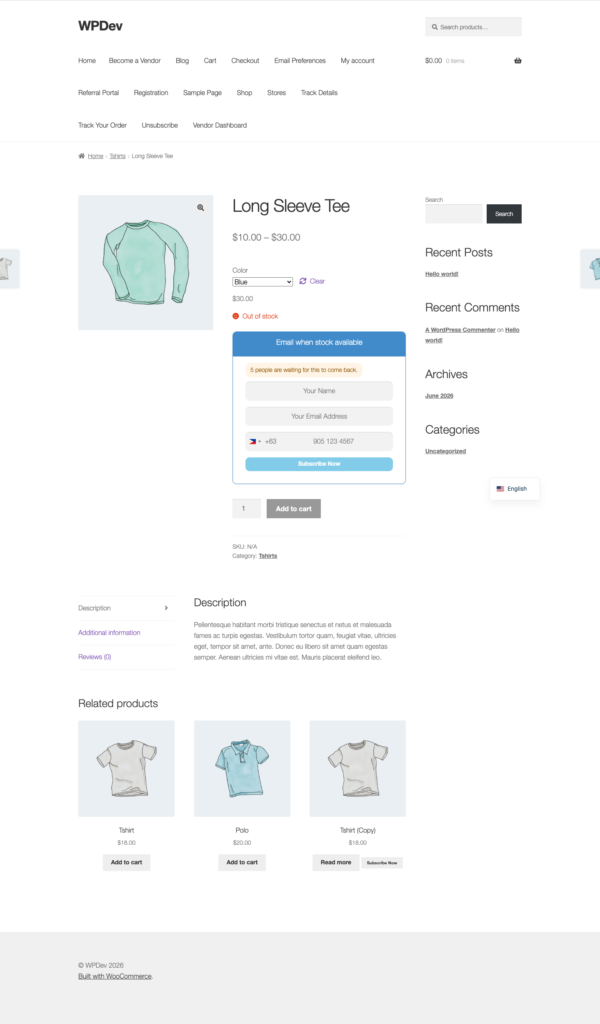 Demand Signals Add-on - Back In Stock Notifier for WooCommerce screenshot 2