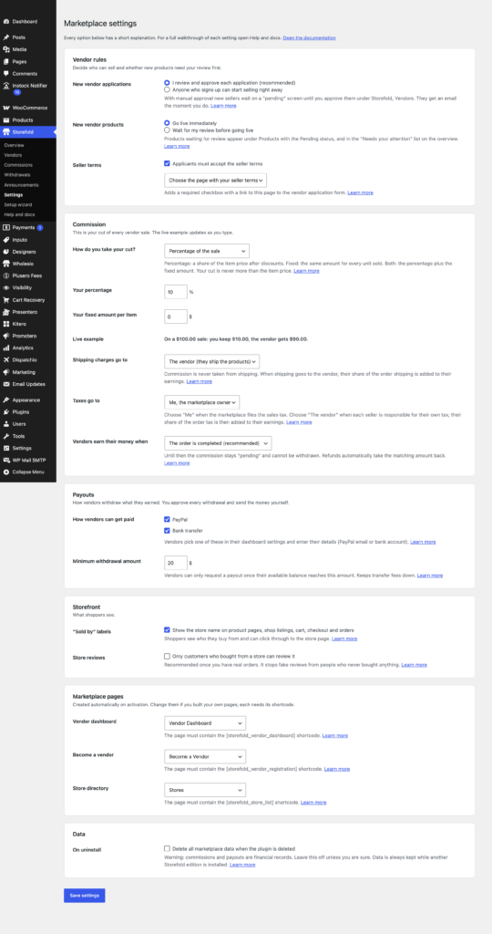 Storefold - Multivendor Marketplace for WooCommerce Free screenshot 2
