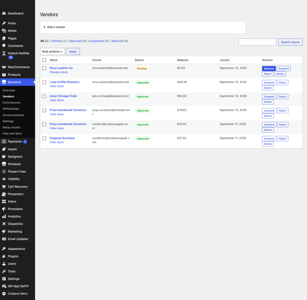 Storefold - Multivendor Marketplace for WooCommerce Free screenshot 3
