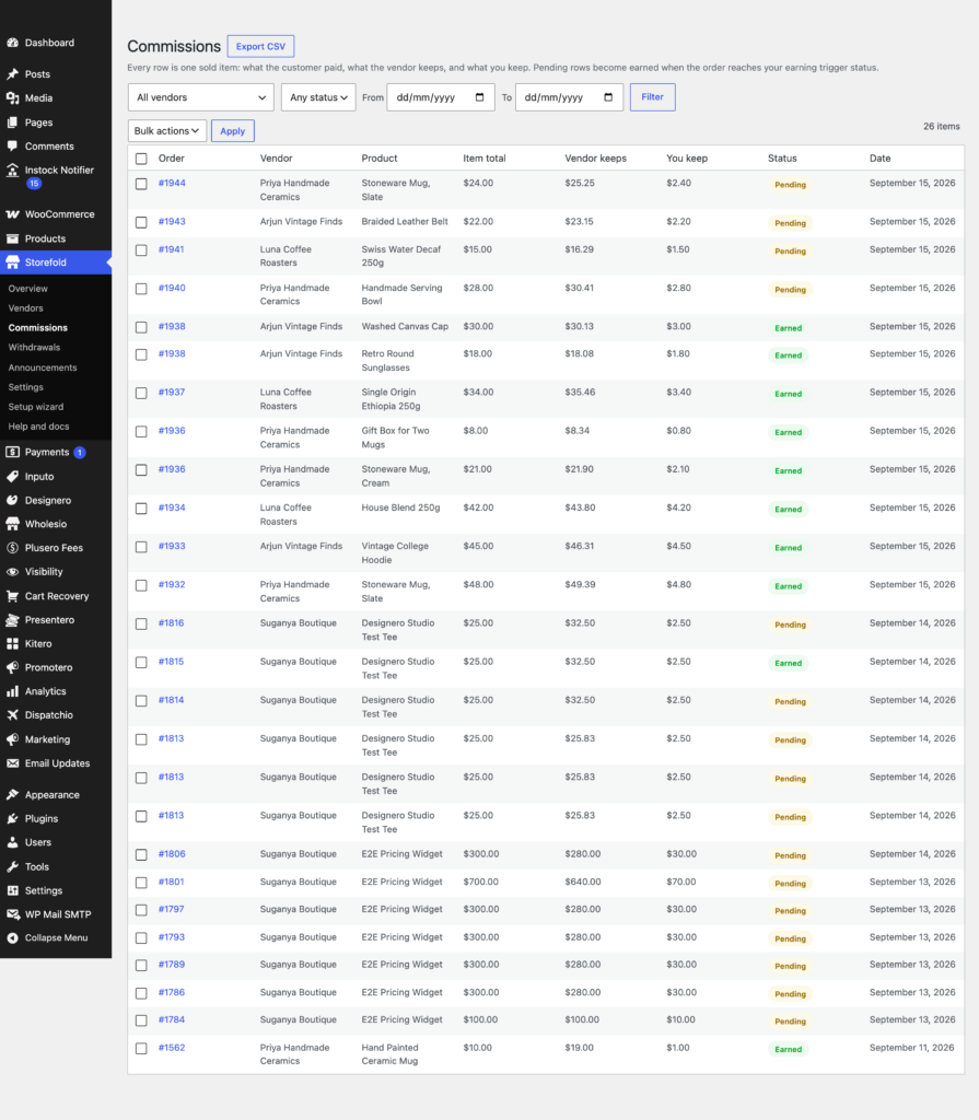 Storefold - Multivendor Marketplace for WooCommerce Free screenshot 5