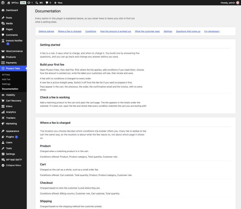 Plusero - Extra Fees for WooCommerce Free screenshot 4