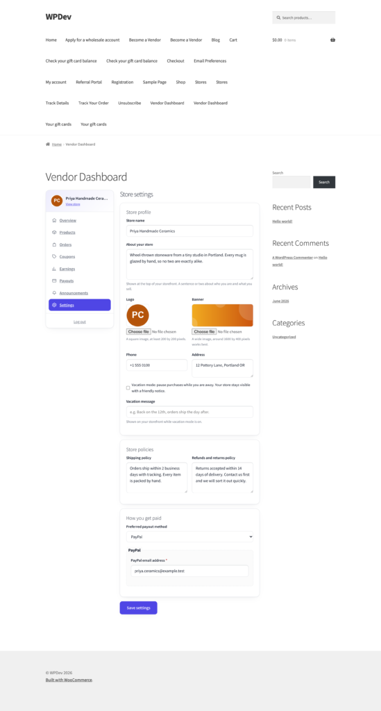 Storefold - Multivendor Marketplace for WooCommerce Free screenshot 19
