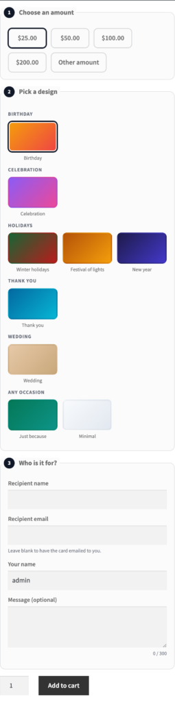 Presentero - Gift Cards for WooCommerce Free screenshot 22