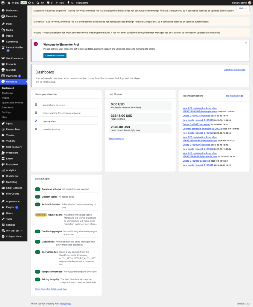 Mercenza - B2B for WooCommerce screenshot 1