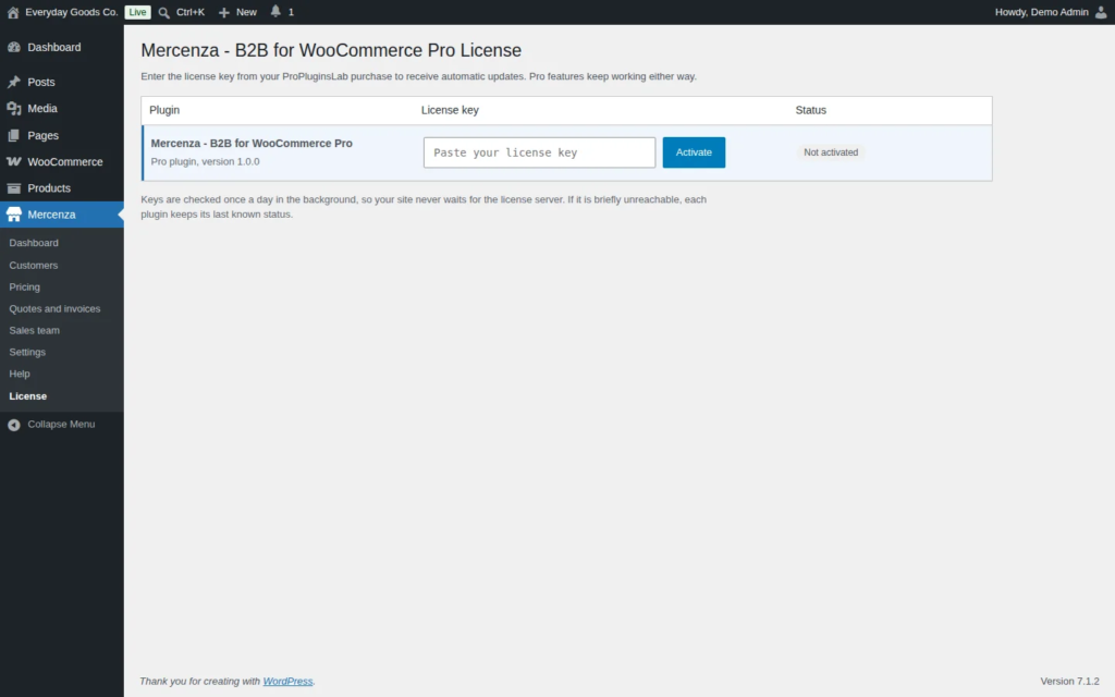 Mercenza - B2B for WooCommerce screenshot 4