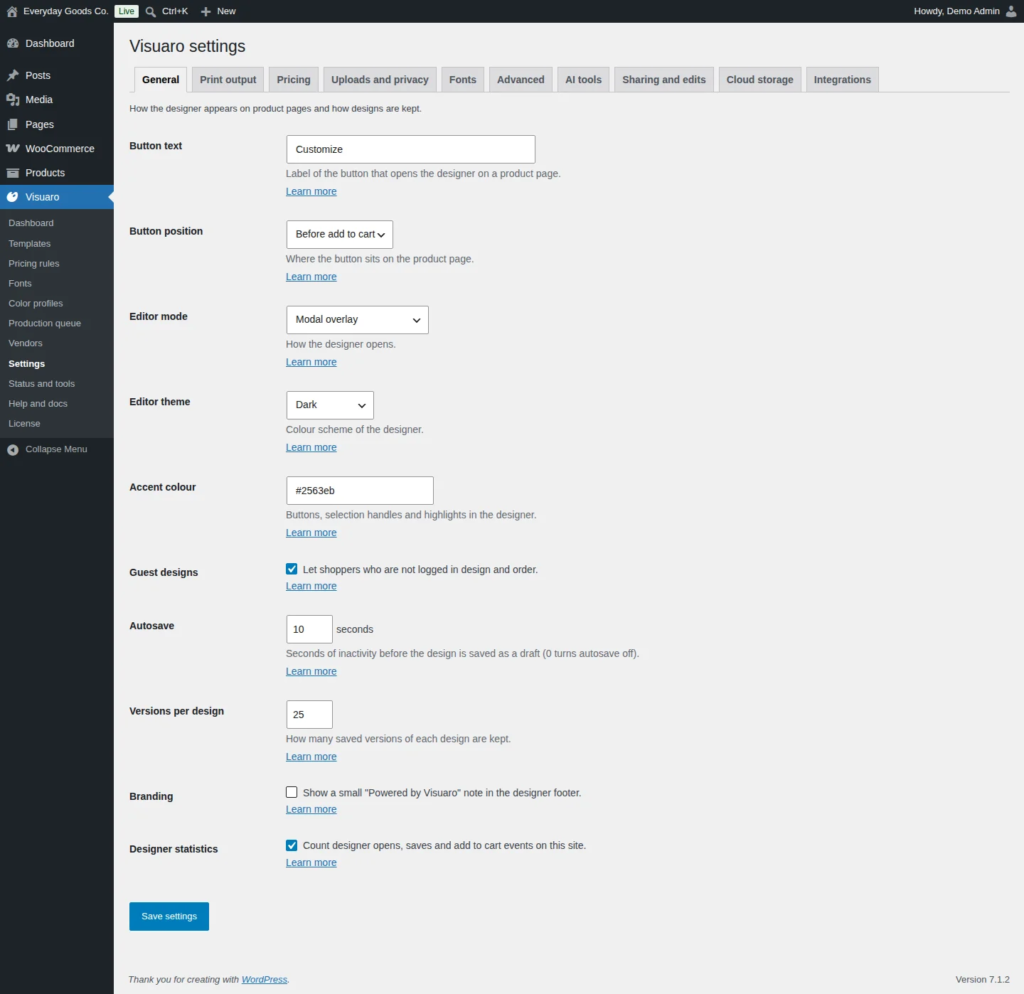 Visuaro - Product Designer for WooCommerce screenshot 4