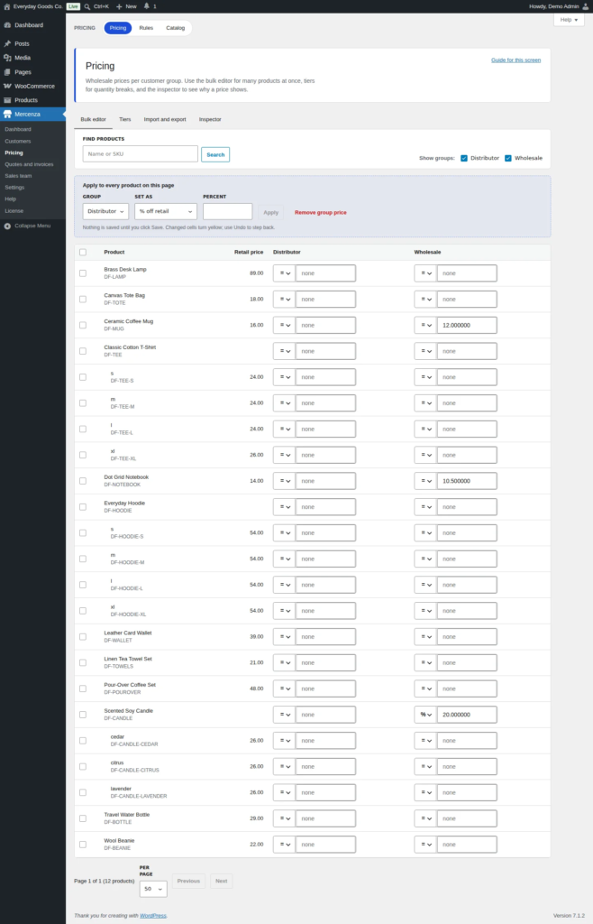Mercenza - B2B for WooCommerce screenshot 6