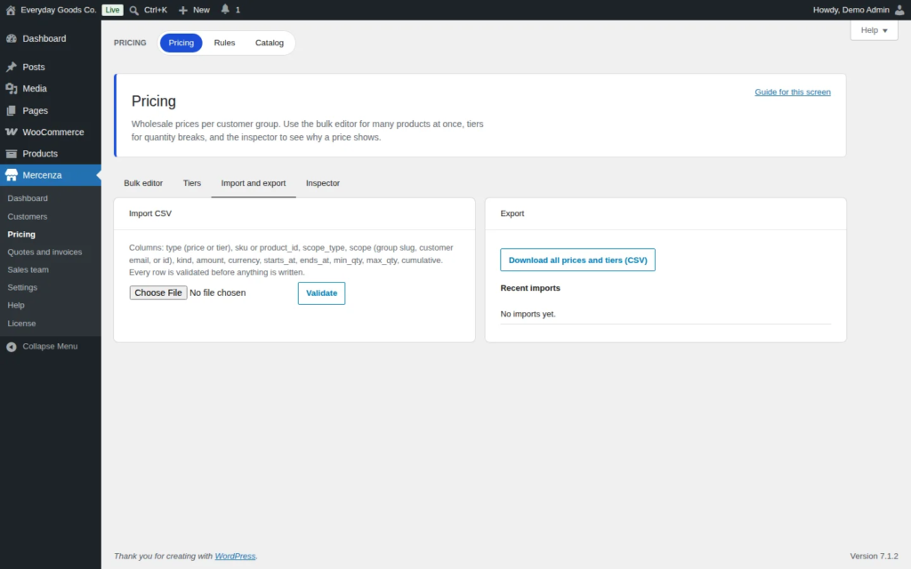 Mercenza - B2B for WooCommerce screenshot 8