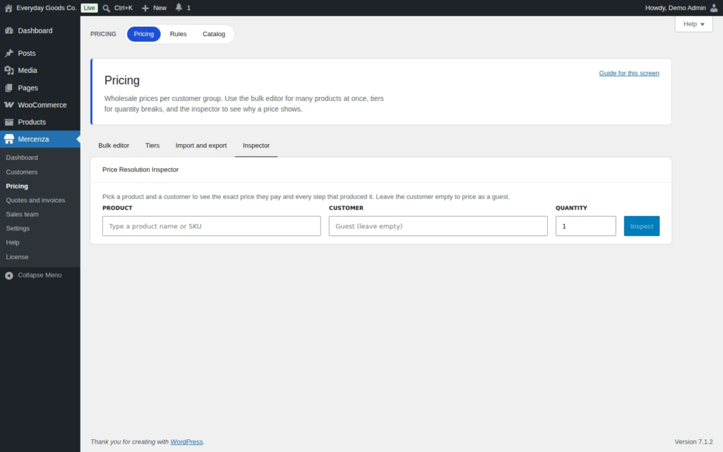 Mercenza - B2B for WooCommerce screenshot 9