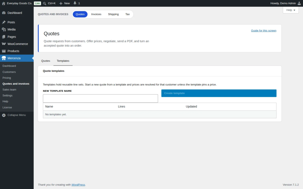 Mercenza - B2B for WooCommerce screenshot 11