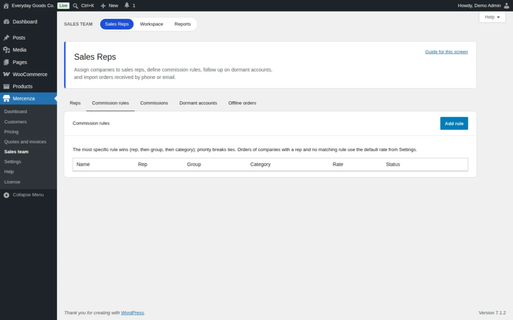 Mercenza - B2B for WooCommerce screenshot 13