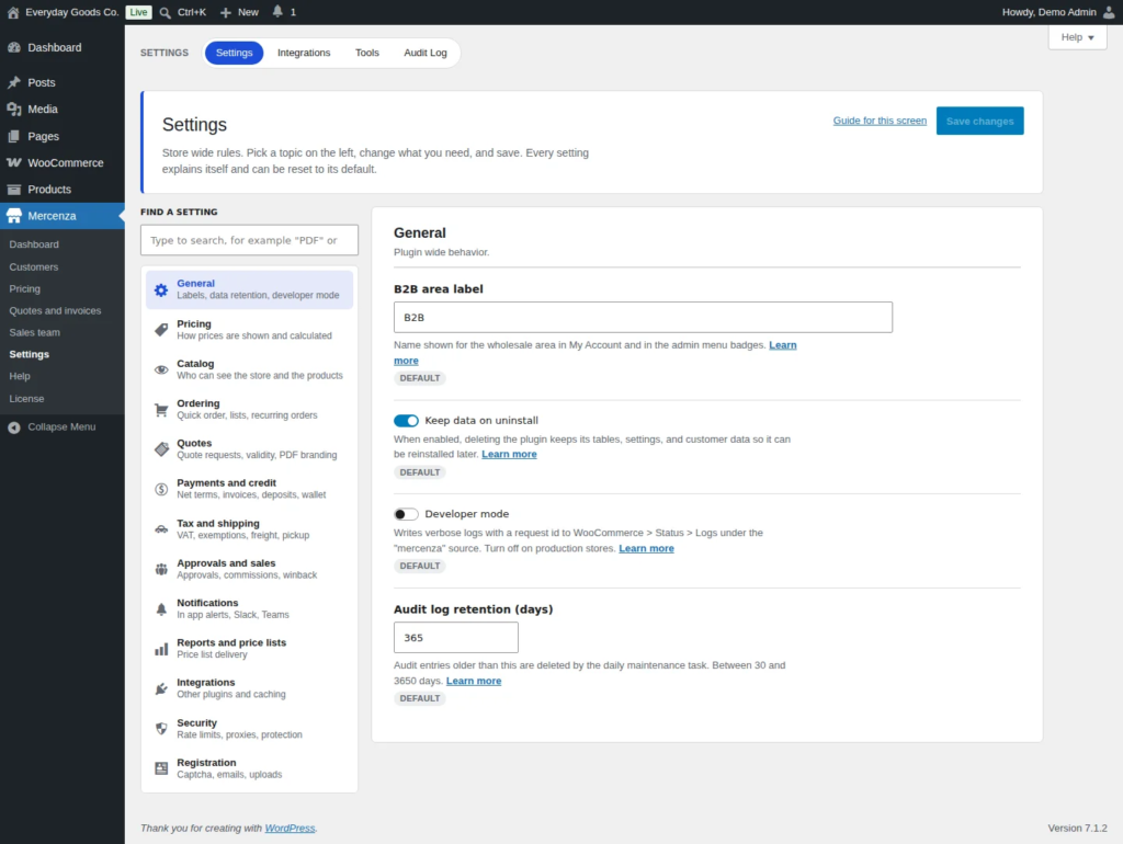 Mercenza - B2B for WooCommerce screenshot 17
