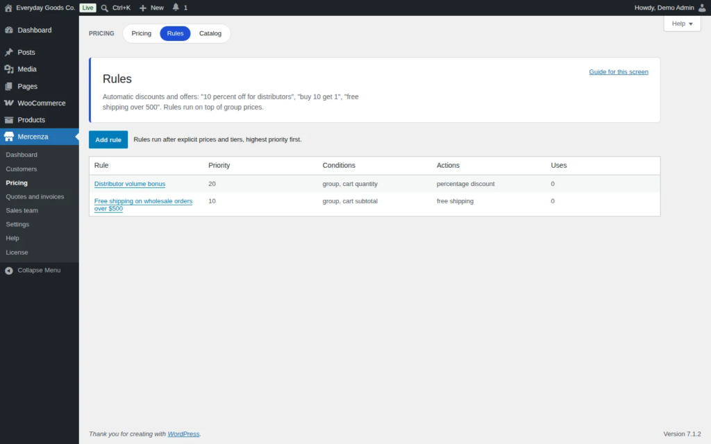 Mercenza - B2B for WooCommerce screenshot 19