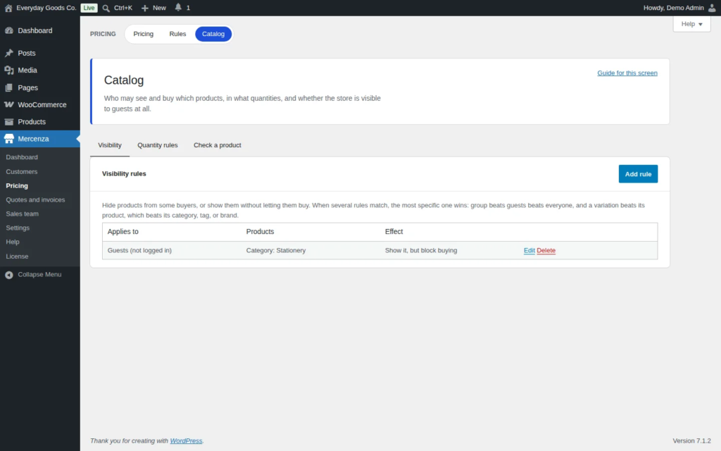 Mercenza - B2B for WooCommerce screenshot 20