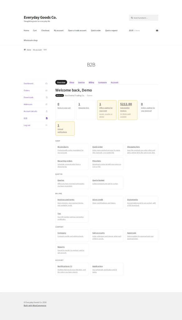 Mercenza - B2B for WooCommerce screenshot 22