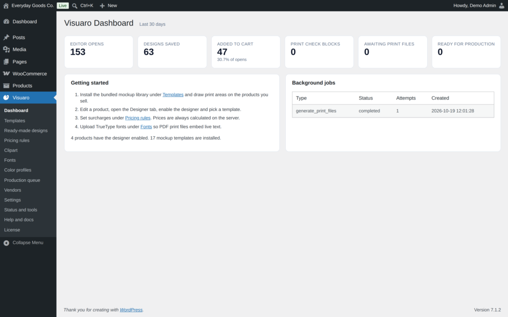Visuaro - Product Designer for WooCommerce screenshot 1