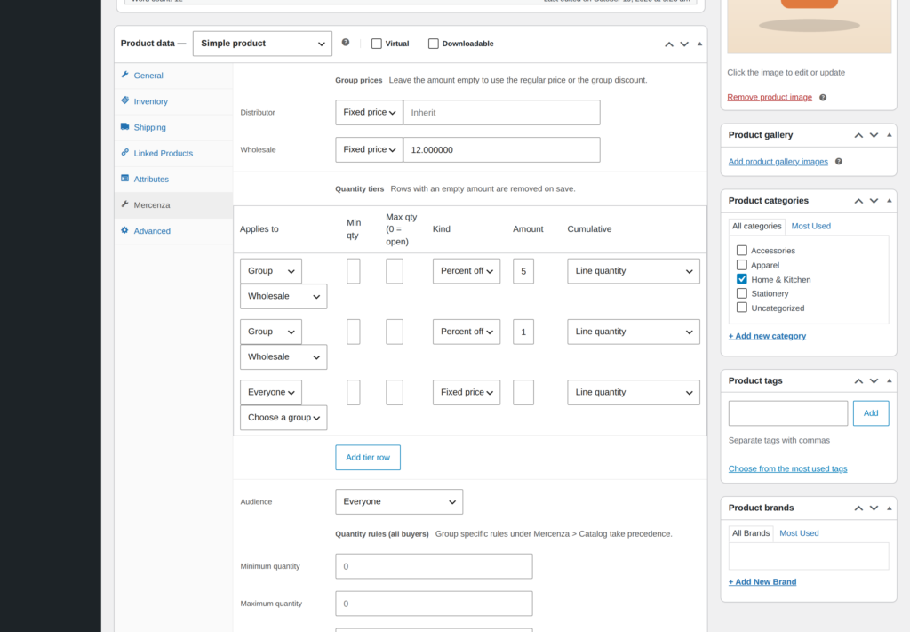 Mercenza - B2B for WooCommerce screenshot 2