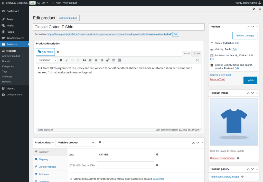 Visuaro - Product Designer for WooCommerce screenshot 3