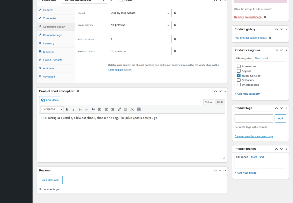Kitero - Composite Products for WooCommerce screenshot 5