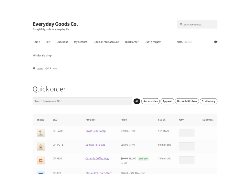 Mercenza - B2B for WooCommerce screenshot 5