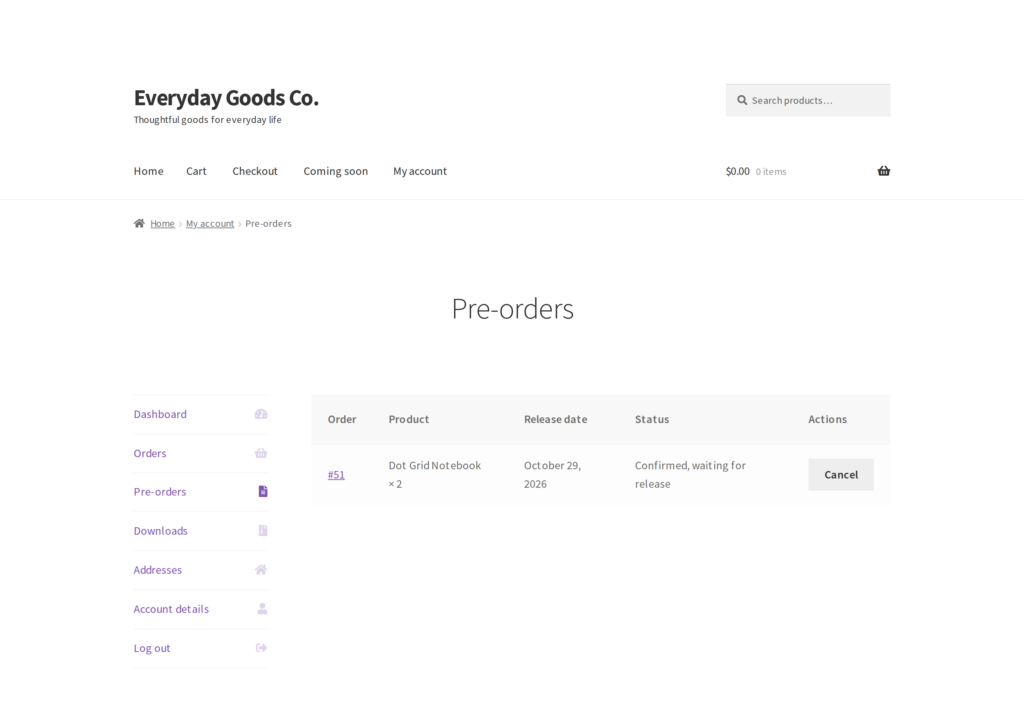 Anticipo - Pre-Orders for WooCommerce screenshot 6