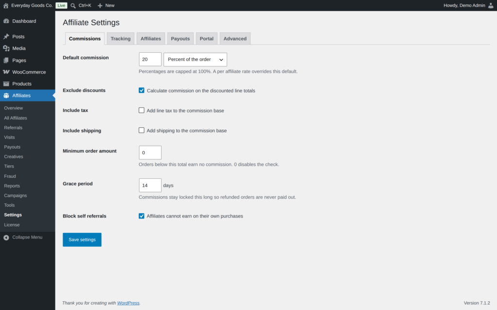 Affireo - Affiliates for WooCommerce screenshot 7